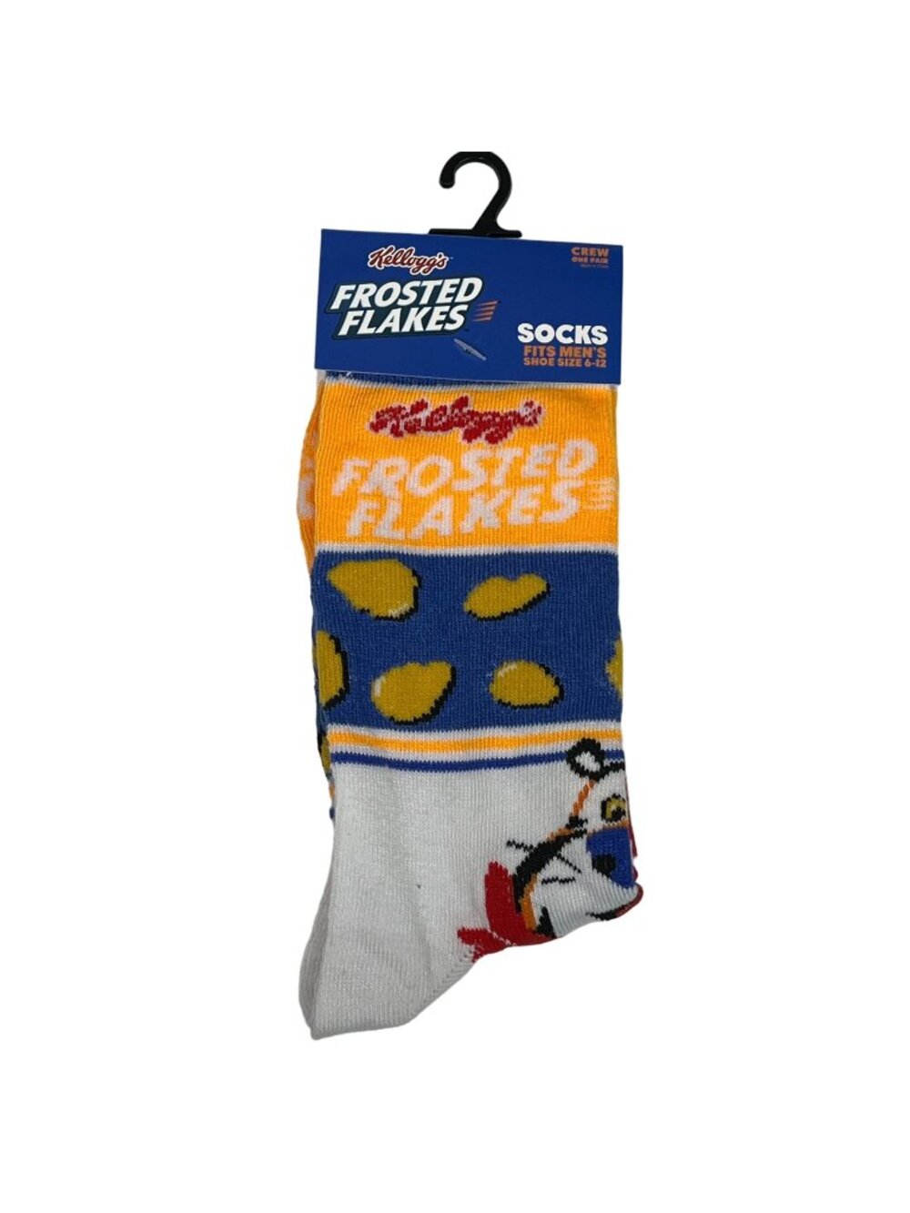 Kellogg's Frosted Flakes Crew Socks Mens 6-12 Cereal Graphic Novelty